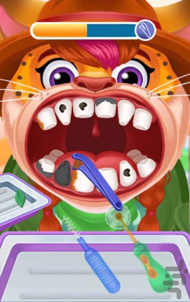 بازی دندان پزشکی حیوانات - عکس برنامه موبایلی اندروید