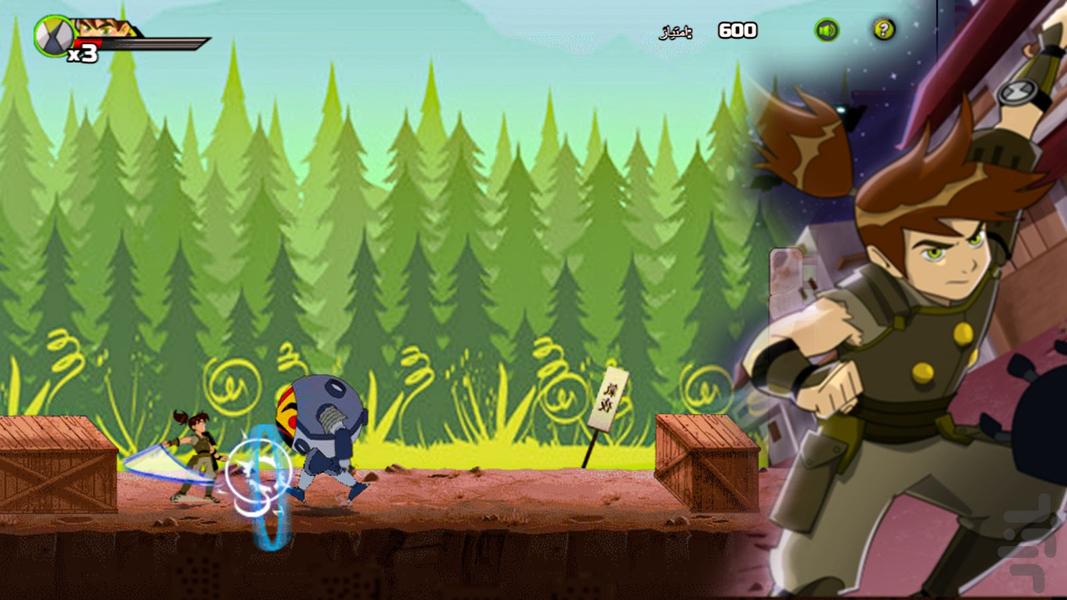 Ben Ten Samurai game - Gameplay image of android game