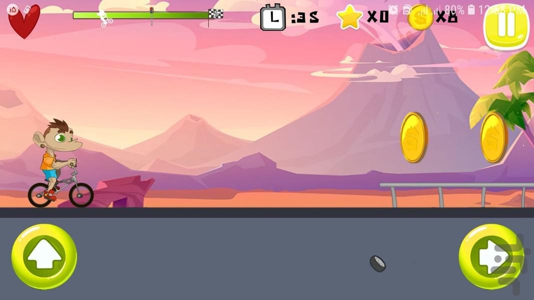 دوچرخه سوار - عکس بازی موبایلی اندروید