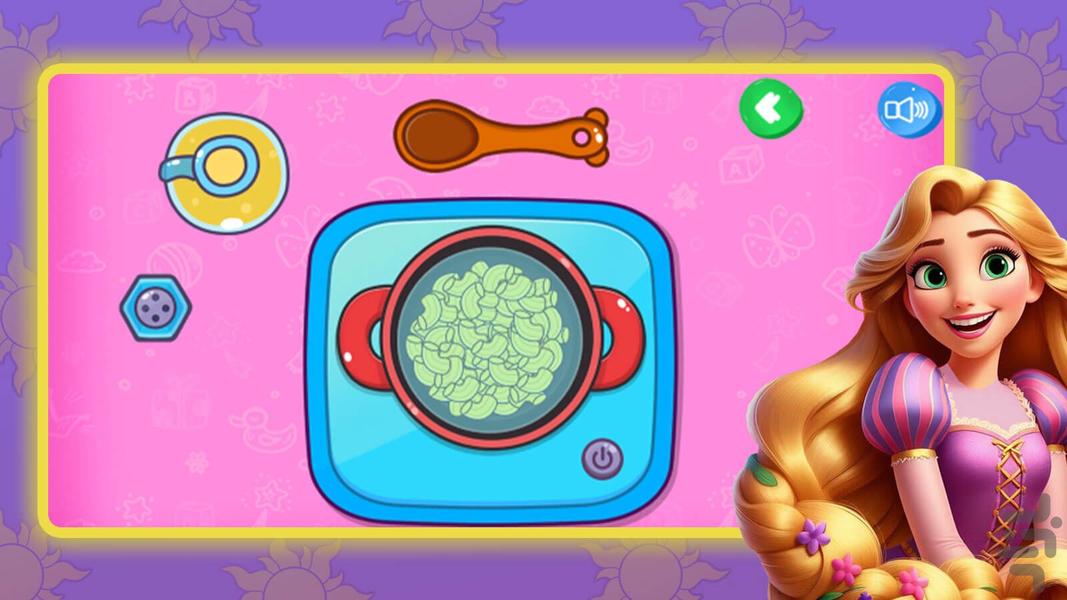 Rapunzel cooking - Gameplay image of android game