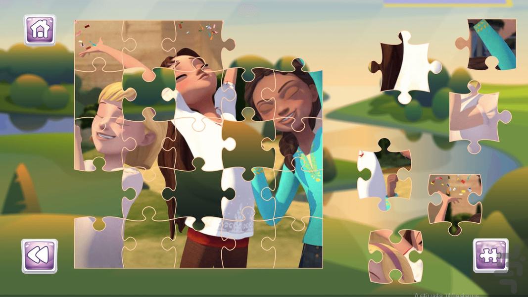 Spirit rider girl puzzle - Gameplay image of android game