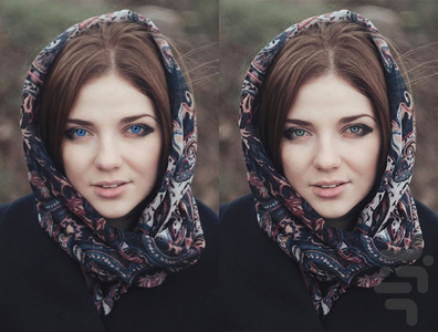 تغییر رنگ چشم حرفه ای - عکس برنامه موبایلی اندروید