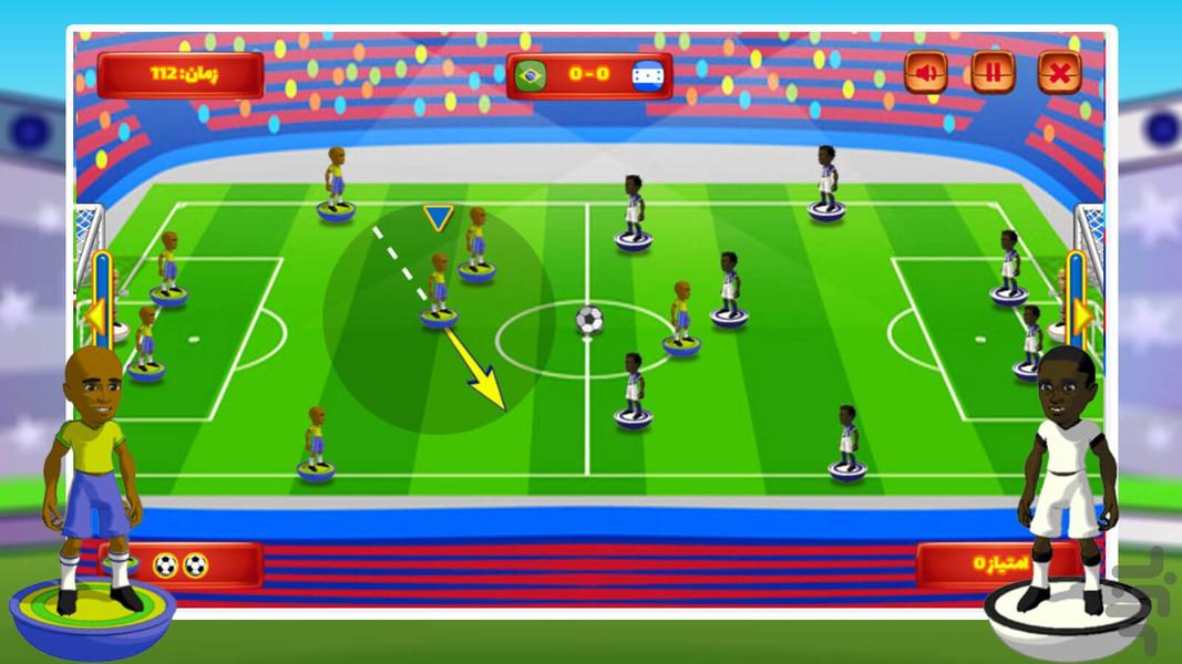 Finger football game - Gameplay image of android game