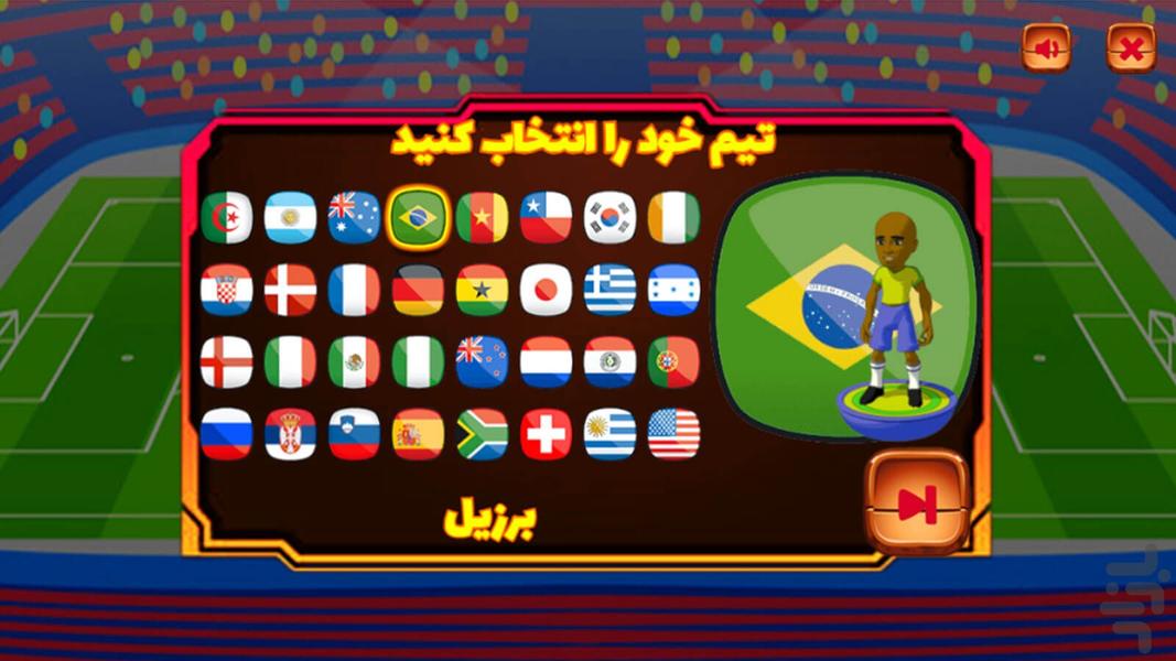 بازی فوتبال انگشتی بازی جدید - Gameplay image of android game