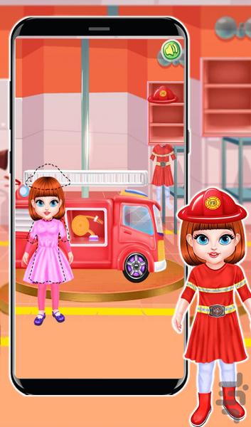 Firefighter girl - Gameplay image of android game