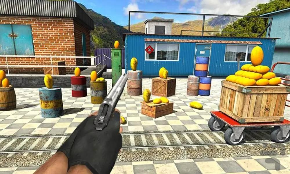 بازی تفنگی هدف گیری به میوه - Gameplay image of android game