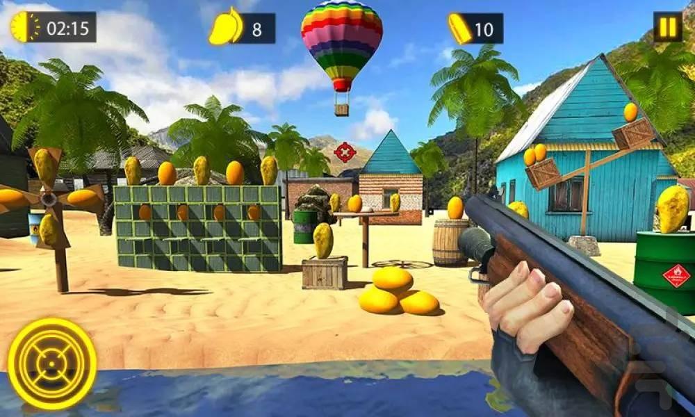 بازی تفنگی هدف گیری به میوه - Gameplay image of android game