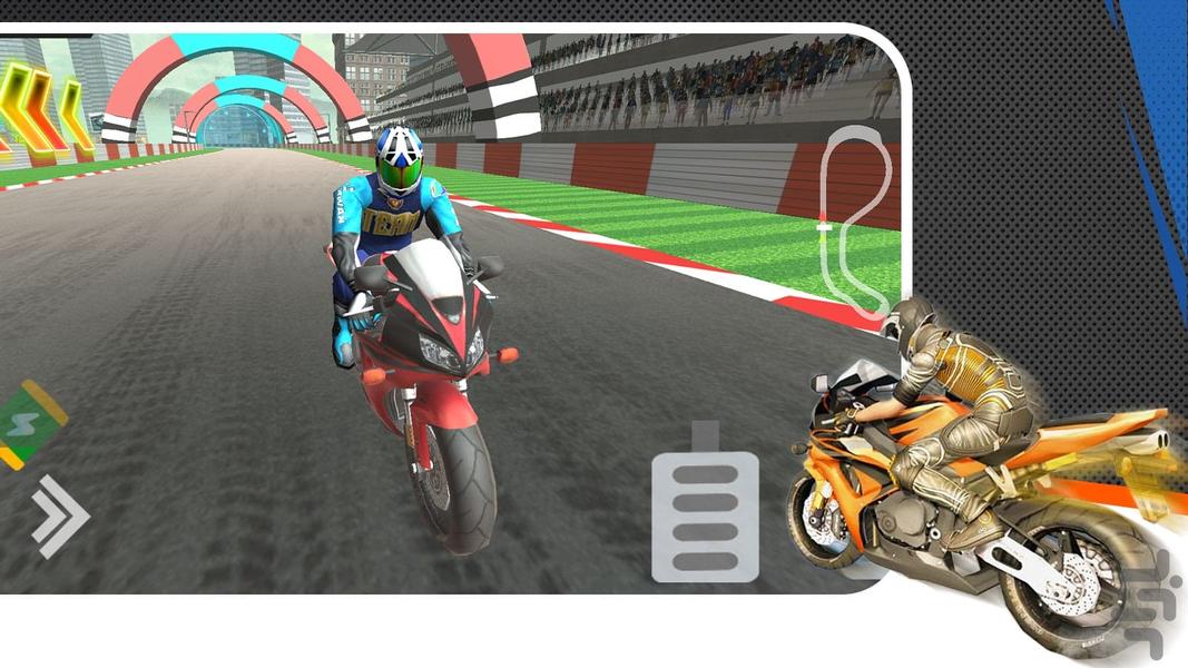 بازی موتور جی پی - Gameplay image of android game