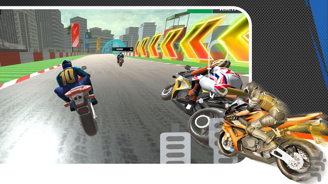 بازی موتور جی پی - Gameplay image of android game