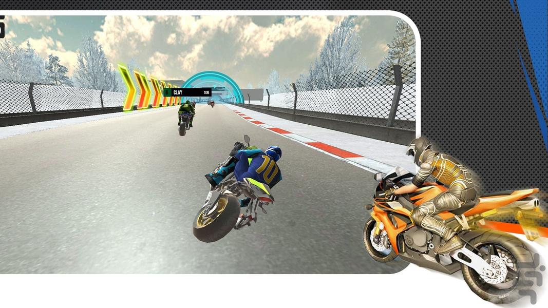 بازی موتور جی پی - Gameplay image of android game