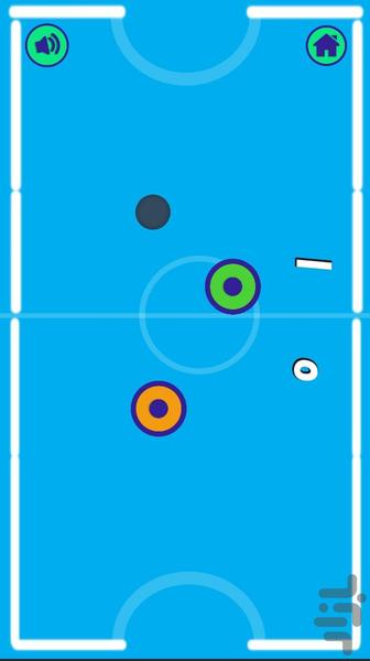 Glow Air Hockey - Gameplay image of android game