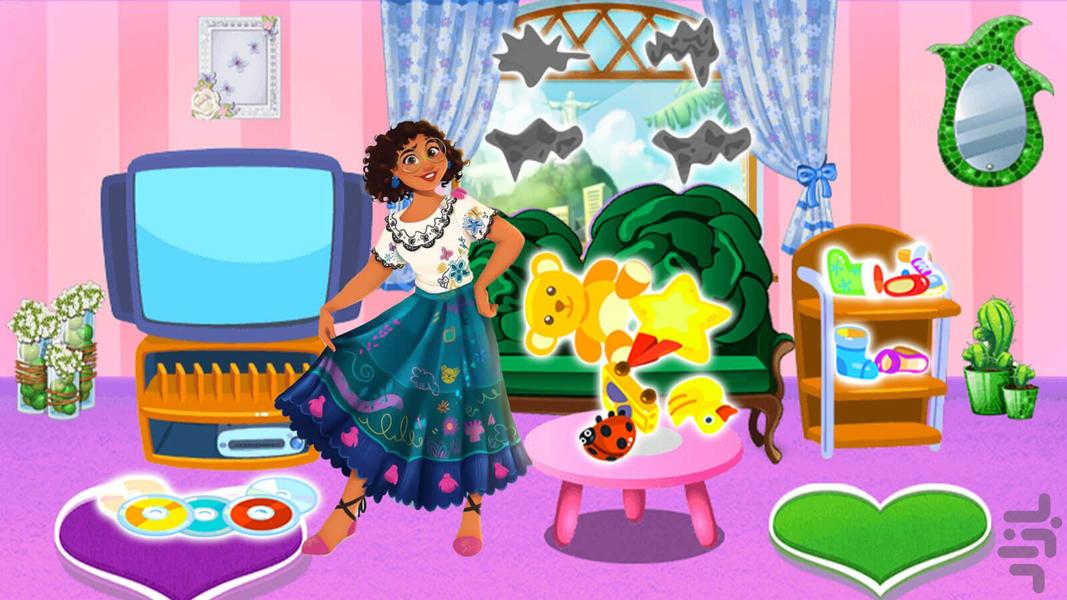 The house shaking game with Mirabel - Gameplay image of android game