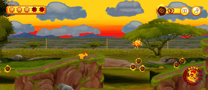 The Lion king - Gameplay image of android game