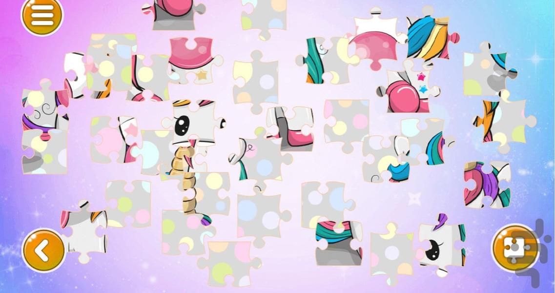بازی پازل کودکانه عاشقانه - Gameplay image of android game