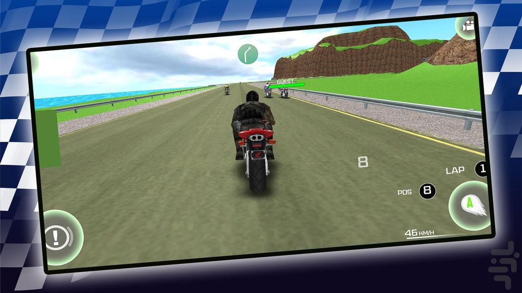 Motor racing game - Gameplay image of android game