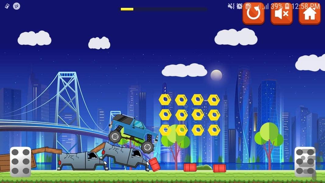 بازی آفرود در شهر ماشین بازی - Gameplay image of android game