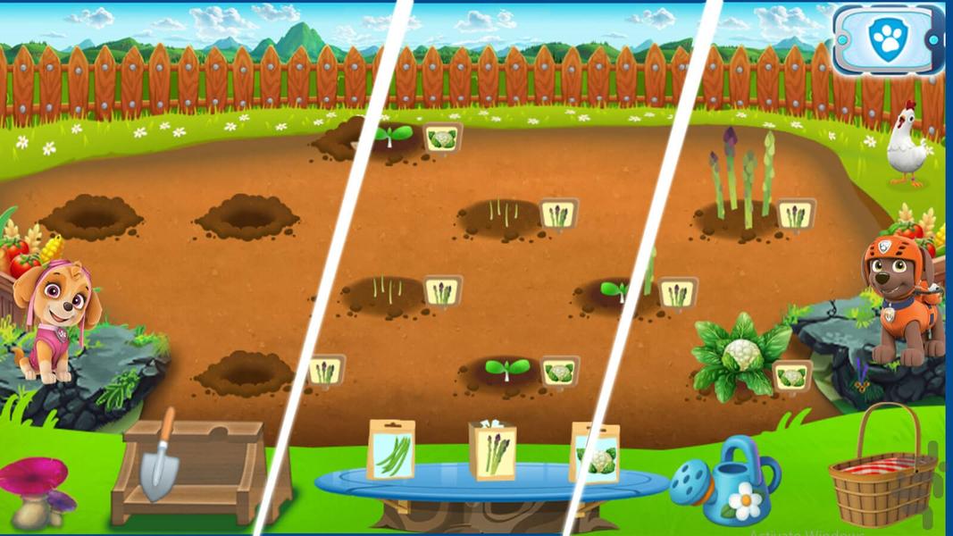 game paw patrol garden - Gameplay image of android game
