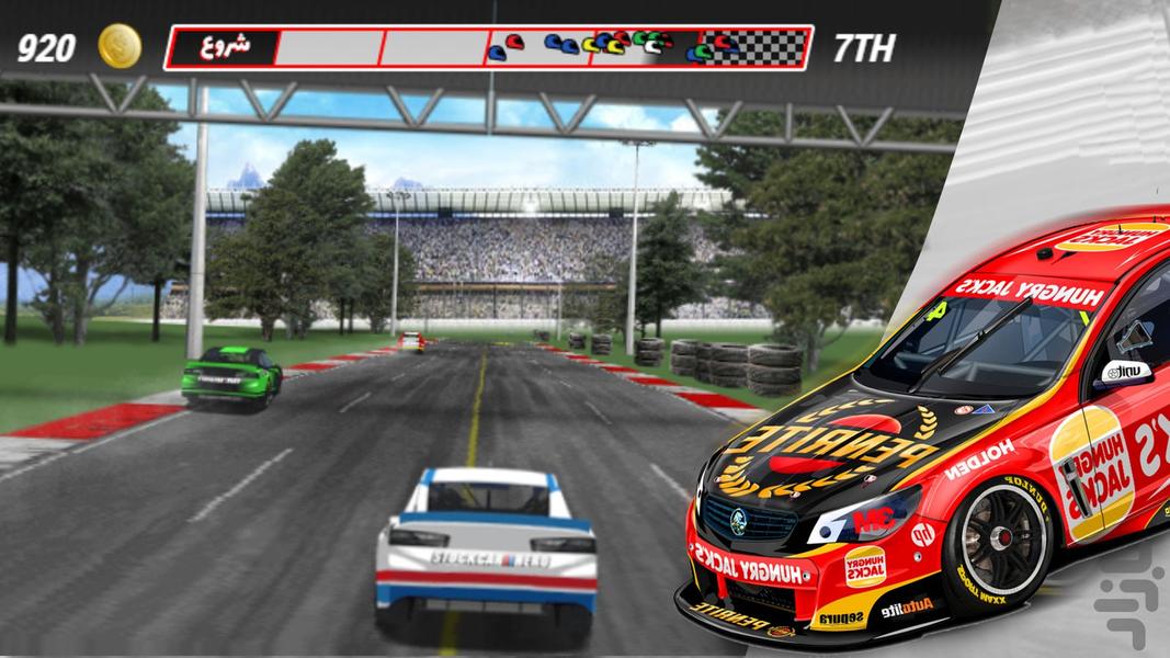 Rally game - Gameplay image of android game
