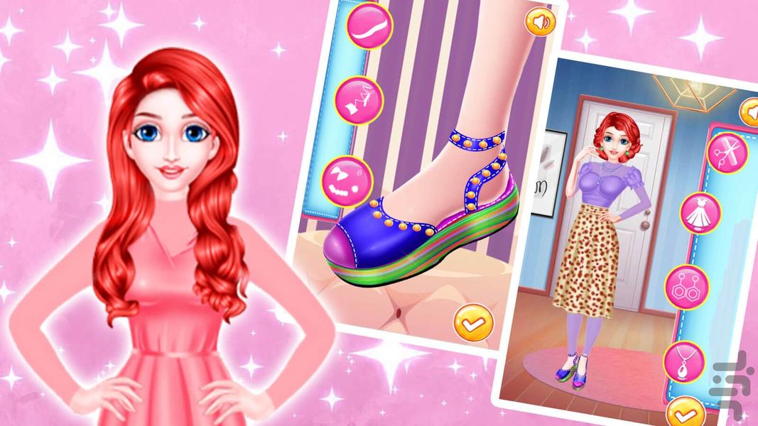 Shoe design game - Gameplay image of android game