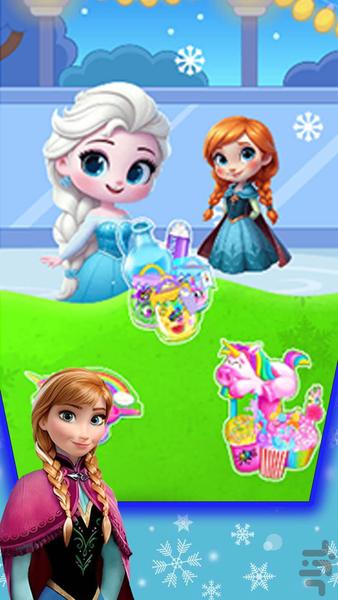 Slime game Elsa and Anna game - Gameplay image of android game