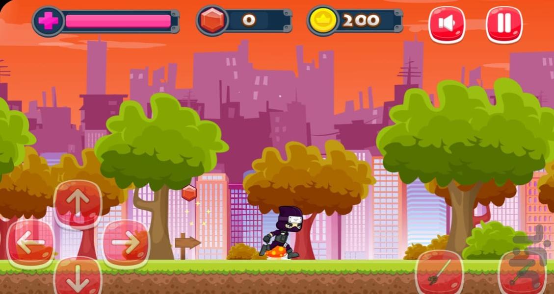 Super Ninja Jump - Gameplay image of android game