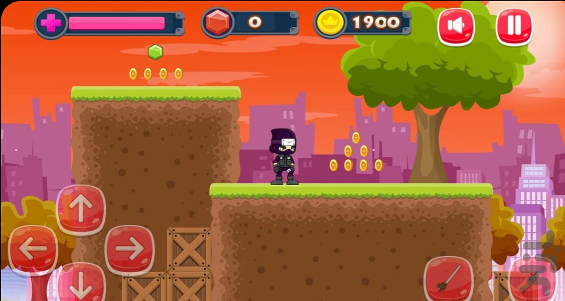 Super Ninja Jump - Gameplay image of android game