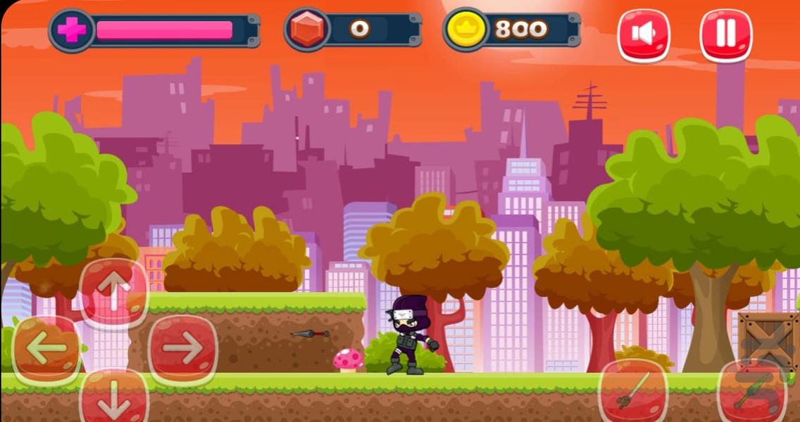 Super Ninja Jump - Gameplay image of android game