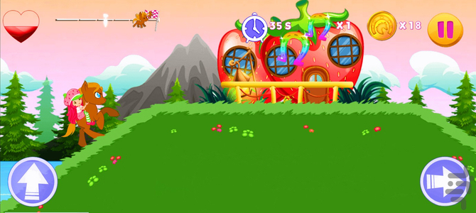 Strawberry Girl Riding - Image screenshot of android app