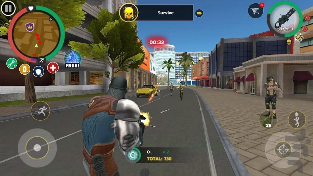 بازی ابر قهرمانان - Gameplay image of android game