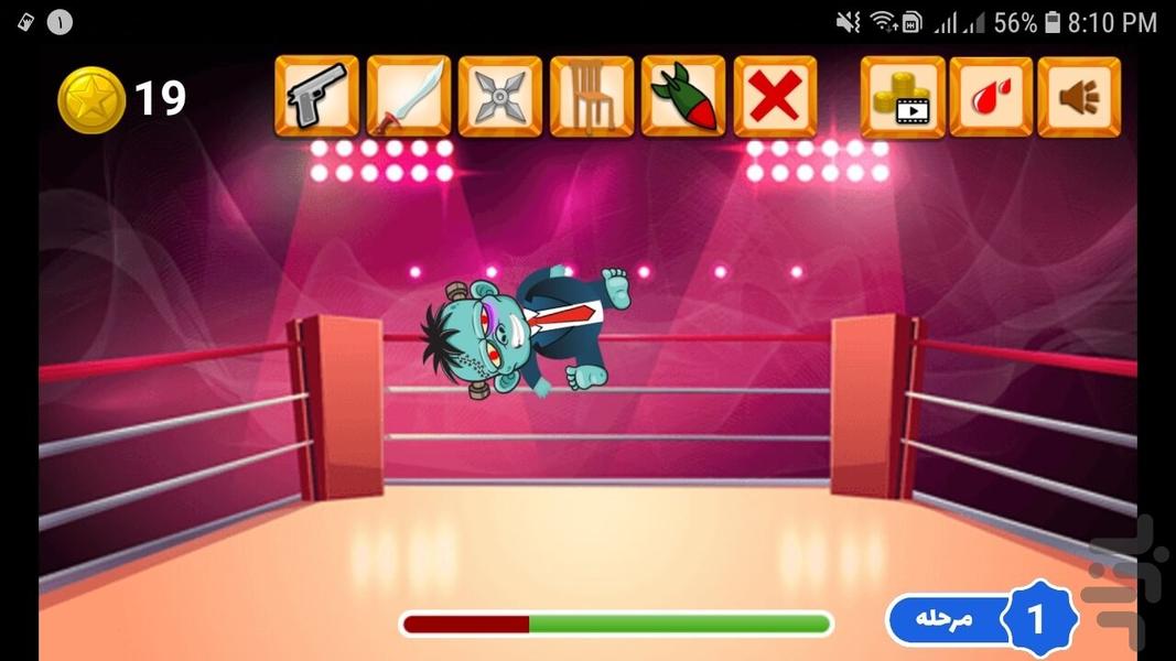 کتک زدن زامبی - عکس بازی موبایلی اندروید