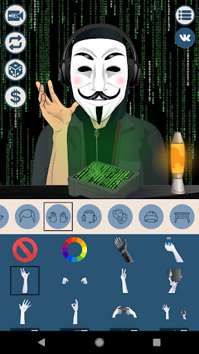 Avatar Maker: Hackers - عکس برنامه موبایلی اندروید