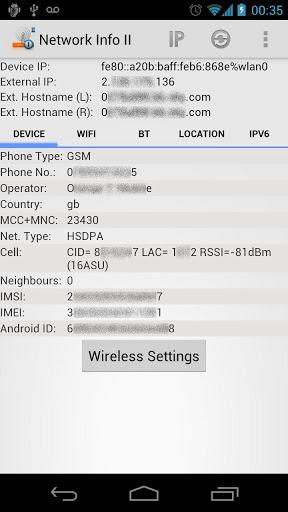 Network Info II - Image screenshot of android app