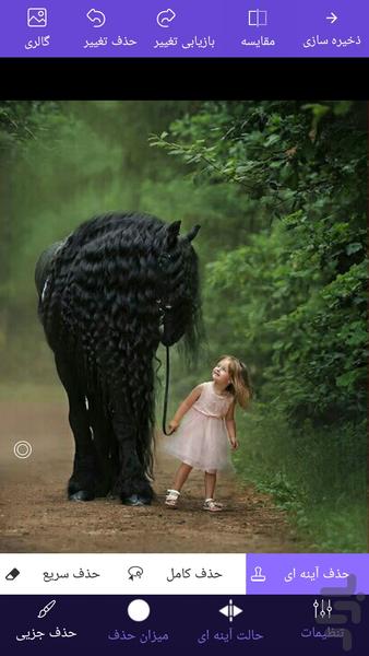 پاک کردن جزییات عکس - Image screenshot of android app