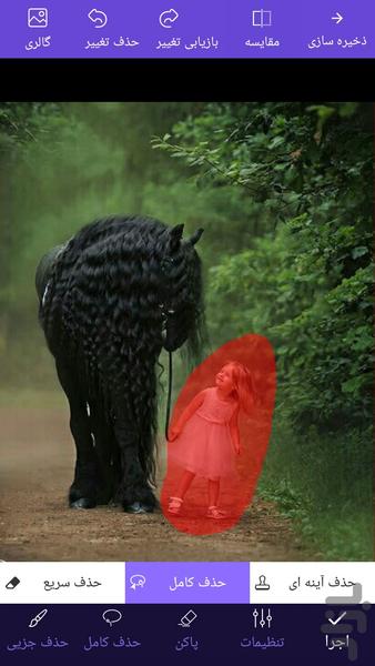 پاک کردن جزییات عکس - Image screenshot of android app
