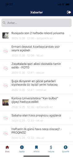 Xəbərlər - Image screenshot of android app