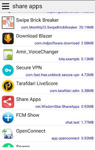 share apk file android app - عکس برنامه موبایلی اندروید
