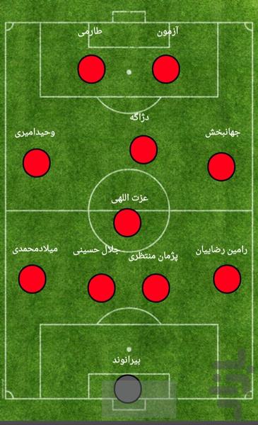ترکیب فوتبال - عکس برنامه موبایلی اندروید