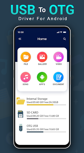 OTG USB - USB OTG Connector, U - عکس برنامه موبایلی اندروید