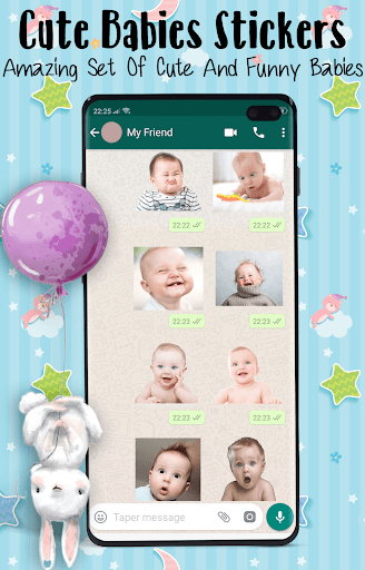 Animated Babies Stickers for WhatsApp 2021 - عکس برنامه موبایلی اندروید