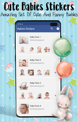 Animated Babies Stickers for WhatsApp 2021 - عکس برنامه موبایلی اندروید