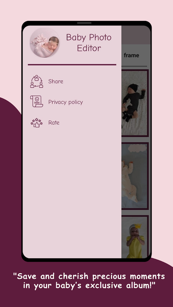 Baby Photo Editor - Month Pics - عکس برنامه موبایلی اندروید