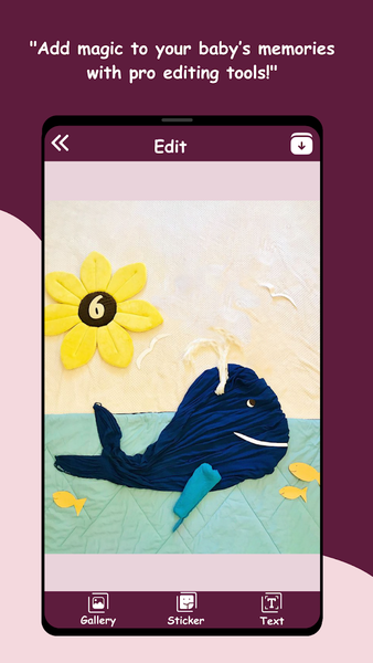 Baby Photo Editor - Month Pics - عکس برنامه موبایلی اندروید