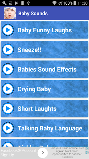 Baby Sounds Ringtones - عکس برنامه موبایلی اندروید
