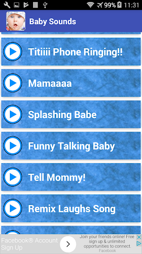 Baby Sounds Ringtones - عکس برنامه موبایلی اندروید
