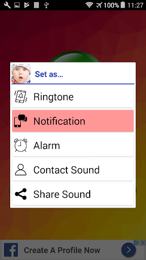 Baby Sounds Ringtones - عکس برنامه موبایلی اندروید