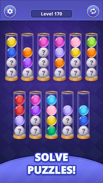 Ball Sort Genius - Puzzle Game - Gameplay image of android game