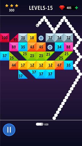 Snake Bricks Breaker - Gameplay image of android game