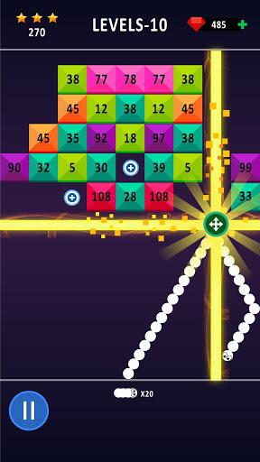 Snake Bricks Breaker - Gameplay image of android game