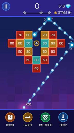 Bricks Breaker - Glow Balls - Gameplay image of android game