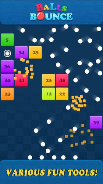 Balls Bounce:Bricks Crasher - Gameplay image of android game